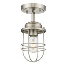 Golden Canada 9808-SF PW - Golden Lighting Seaport 1-light Semi-Flush Mount in Pewter